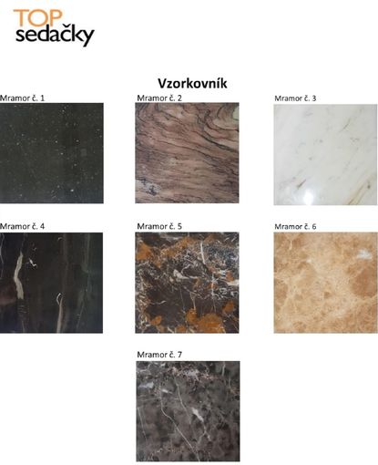 Konferenčný stolík s mramorom CT935